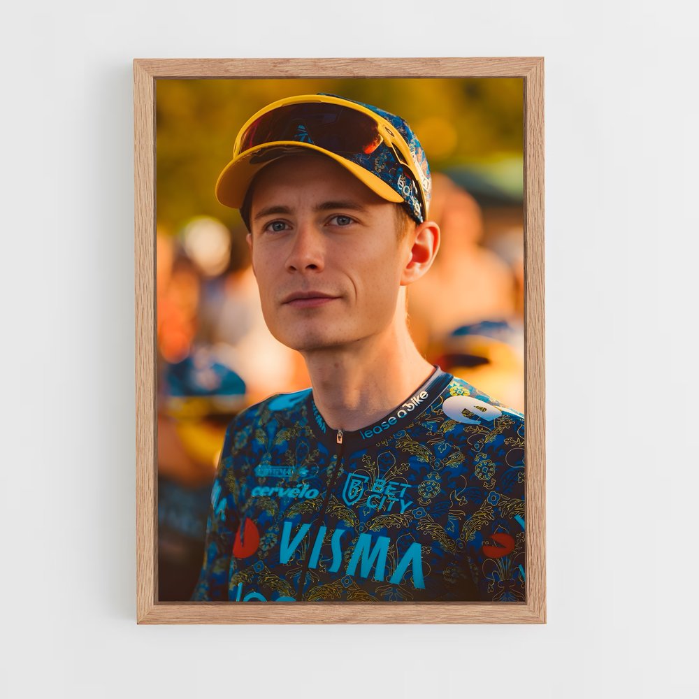 Poster Vingegaard en Bleu – affiche Cyclisme (vue 4)